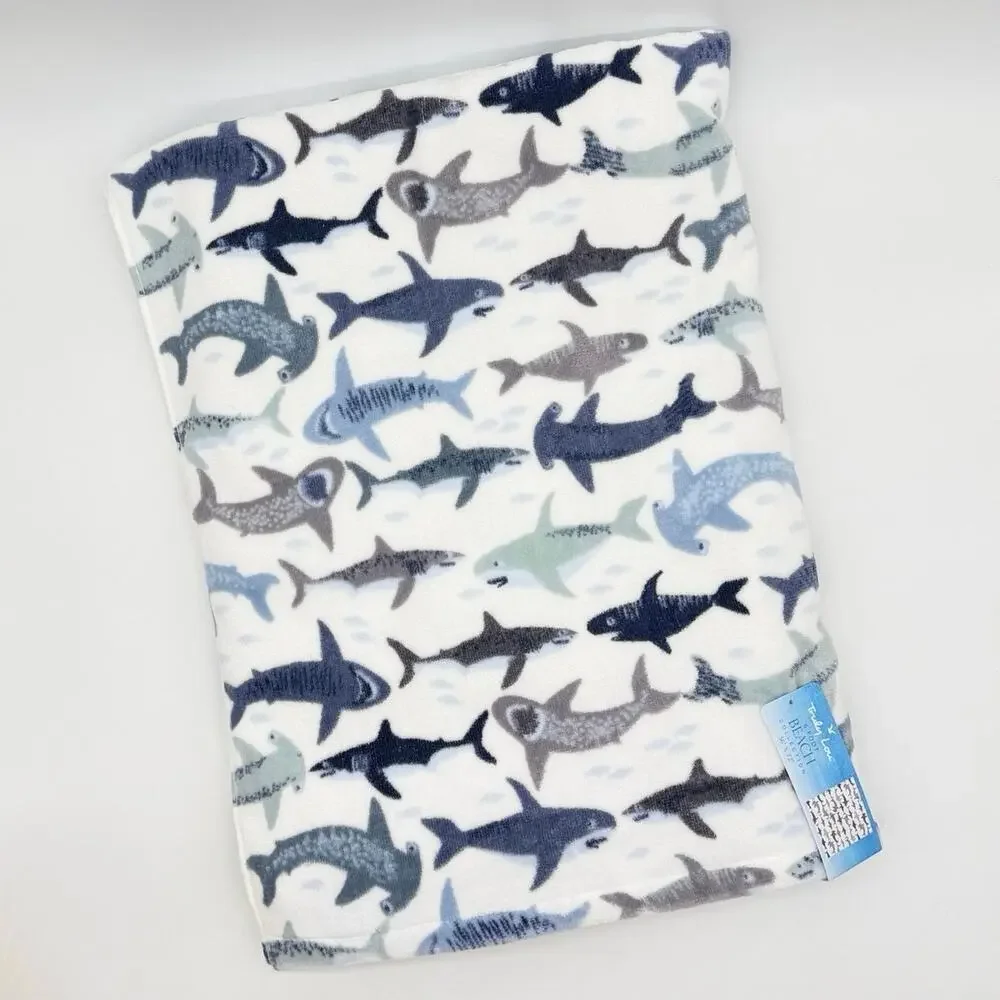 Truly Lou Beach Towel Shark 36” x 72” Sharks NEW